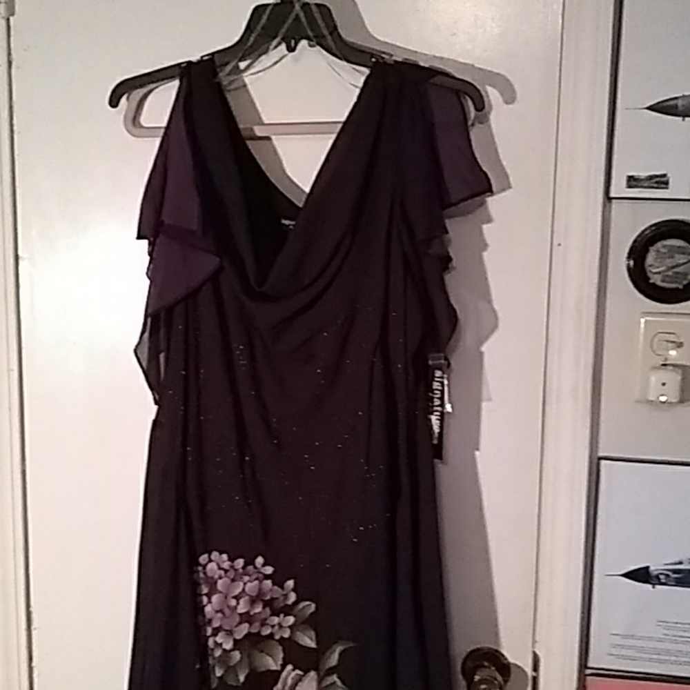 NWT Signature by R. Bee purple evening gown